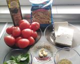 Pas rețetă Paste cu brânză feta și roșii cherry la cuptor 1 fotografie