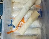 A picture of step 8 of Chinese roll.