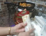 A picture of step 13 of Tikka Shawarma and pitta bread homemade..