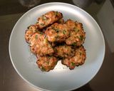 氣炸韭菜花肉餅的食譜步驟3照片