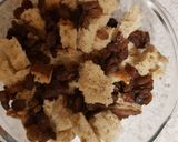 A picture of step 1 of Bread pudding with Sultanas,.