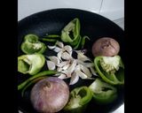 A picture of step 1 of Mexican Pulao.