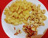 A picture of step 1 of Creamy Macaroni Fruit Chaat.