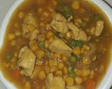 A picture of step 6 of Chicken corn soup.