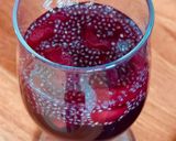 Hình bước làm 4 của món 🌱 Nước Giải Khát Cherry Nấu Rượu Vang Đỏ Hạt Chia