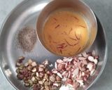 A picture of step 1 of Traditional Gujarati Thali.