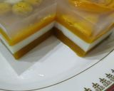A picture of step 9 of Mango china grass pudding.