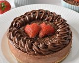 A picture of step 6 of No bake Nutella Cheesecake.