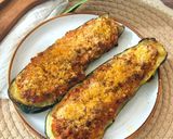 Foto del paso 6 de la receta Calabacines rellenos gratinados con levadura nutricional en Airfryer