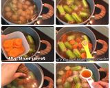 A picture of step 5 of 👩🏽‍🍳🧑🏼‍🍳Homemade Soup •Easy to make at Home • Thai Style Stuffed Cucumber Soup.