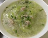 Hình bước làm 5 của món Canh bầu thịt nạc băm