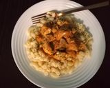 Csirkés gombapaprikás házi lecsóval recept fázis 7 fotója