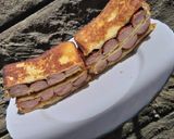 A picture of step 1 of French Toast Sausage Sandwich.