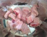 Gambar langkah 1 resipi Ayam stim bersama cendawan shiitake Dan shimeji.