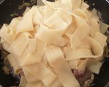 A picture of step 6 of Pappardelle with Sausage and Leek Ragù.