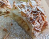 Foto del paso 15 de la receta: Caña de hojaldre rellena de manzana marinada, crema de almendras y toffee (sin gluten)