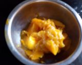 A picture of step 2 of Mango raita.