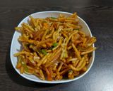 A picture of step 6 of Chinese bhel.