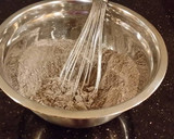 A picture of step 2 of Chocolate Layer Torte with Coconut Cream Filling and Frosting.