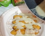 Foto langkah ke 4 dari resep Pisang Berendam Vla Matcha.
