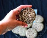 A picture of step 2 of Baked Tahini Cookies.