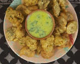 बेसन मेथी भजिया और कढ़ी (besan methi bhajiya aur kadhi recipe in Hindi) रेसिपी चरण 3 फोटो