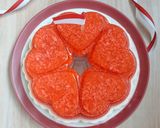 Foto langkah ke 3 dari resep Puding lumut merah putih.