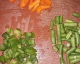 A picture of step 1 of Vegetables pulao.