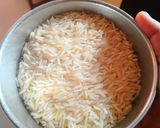 A picture of step 1 of Phirni Kheer.