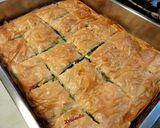 A picture of step 8 of My Mom’s Spanakotyropita (Spinach and Feta Pie) ❤️.