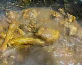 A picture of step 3 of Murgh chana.