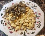 Foto del paso 8 de la receta Tarta de pollo y setas, sin gluten