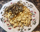 Foto del paso 8 de la receta: Tarta de pollo y setas, sin gluten