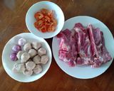 Hình bước làm 1 của món Hủ tiếu xương & bò viên