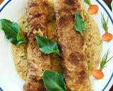 A picture of step 6 of Stuffed Besan Chilla with veggies.