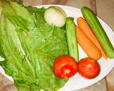 A picture of step 1 of Local salad🥗.