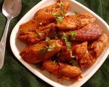 लहसुनी मसाला अरबी (lehsuni masala arbi recipe in Hindi) रेसिपी चरण 7 फोटो