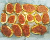 Foto del paso 5 de la receta: Milanesas con pizzetas de papas