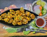 A picture of step 4 of Crispy Corn Pakoda.