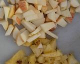 A picture of step 1 of Russian salad.