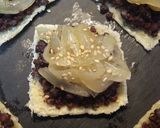 Foto del paso 10 de la receta Tortitas de idiazabal con morcilla y cebolla caramelizada