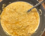 Szerecsendiós fokhagymakrémleves sajttócsnival recept fázis 4 fotója