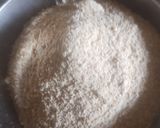 A picture of step 1 of Jaggery Halwa.