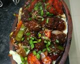 A picture of step 26 of Paneer chilly manchurian with sizzling.