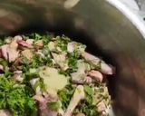 A picture of step 2 of Nizami chicken biryani.
