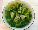 Hình bước làm 5 của món Hoa bí đỏ nấu canh cá thát lát