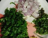 A picture of step 3 of Palak bites.