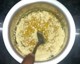 A picture of step 2 of Melting Mysore Pak.