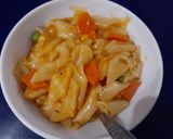 A picture of step 3 of Penne Pasta Vegetable Soup 😋.