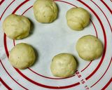 A picture of step 2 of Baby doughnuts with coconut & chocolate topping.